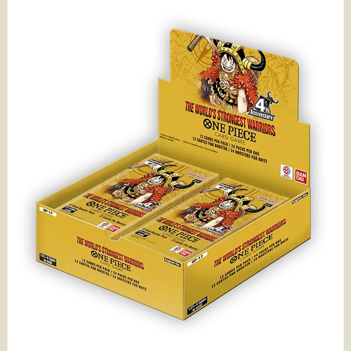 Produto em Inglês. Contém 24 boosters com 12 cartas cada