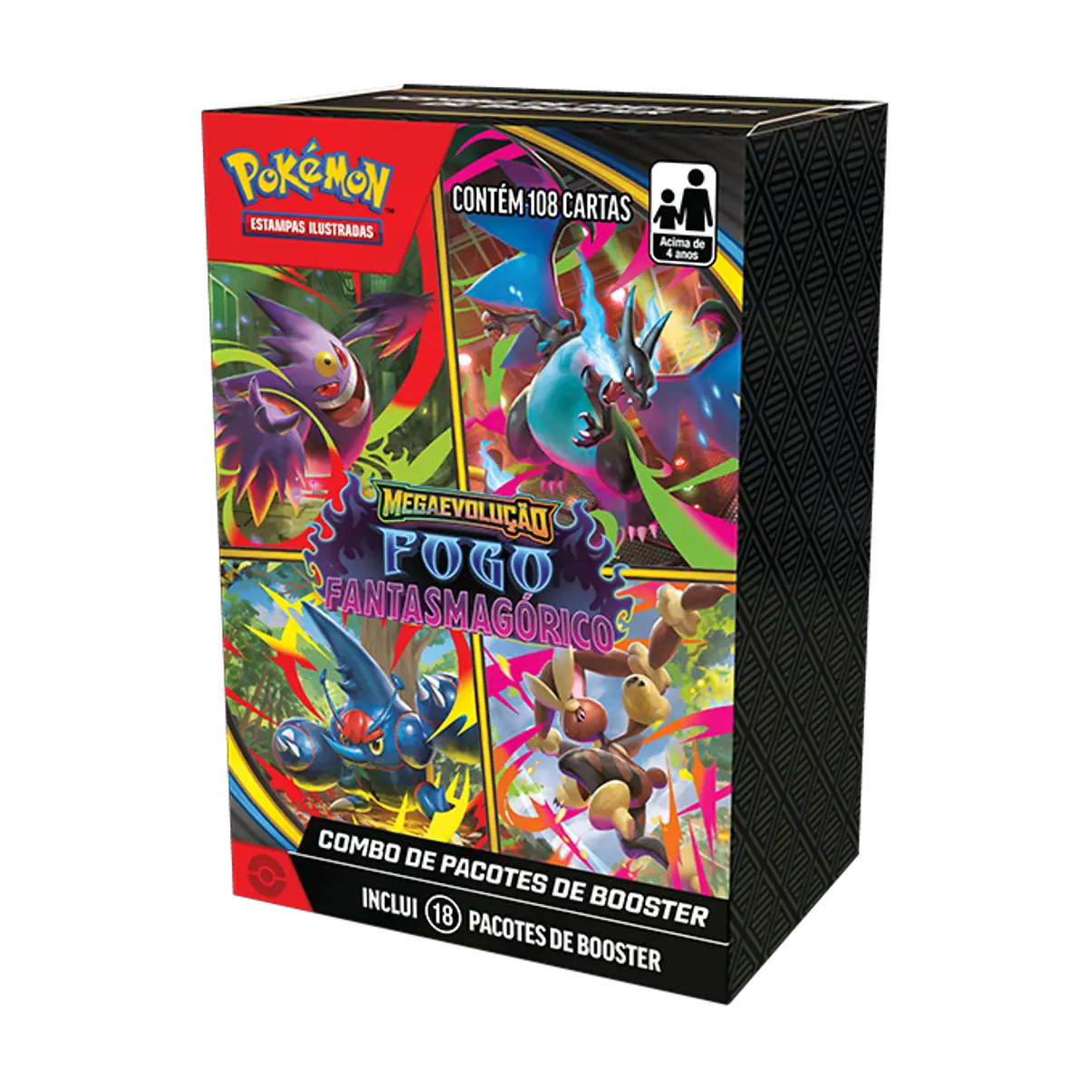 Produto em Português. O Combo de Pacotes contém 18 boosters com 6 cartas (cada) da edição