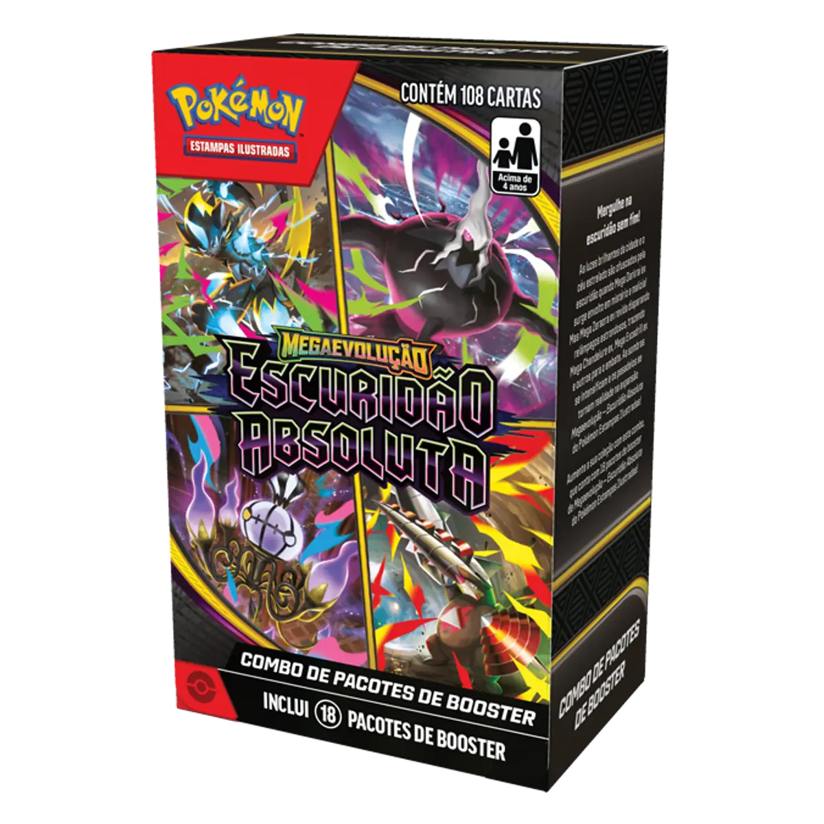 Produto em Português. O Combo de Pacotes contém 18 boosters com 6 cartas (cada) da edição